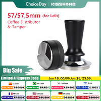 Coffee Tamper 57mm 57.5mm Constant Pressure Elasticity Distributor Tools For Lelit Anna Barista Espresso Machine Accessories