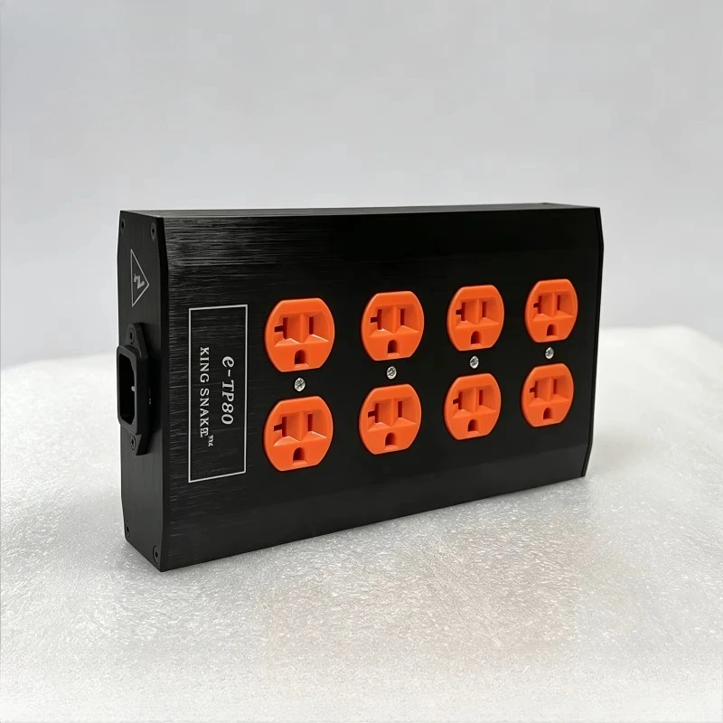 High-Performance HIFI 8-Outlet Desktop Power Board, US Plug Pure Copper Power Distribution for Audiophile Grade Audio Equipment