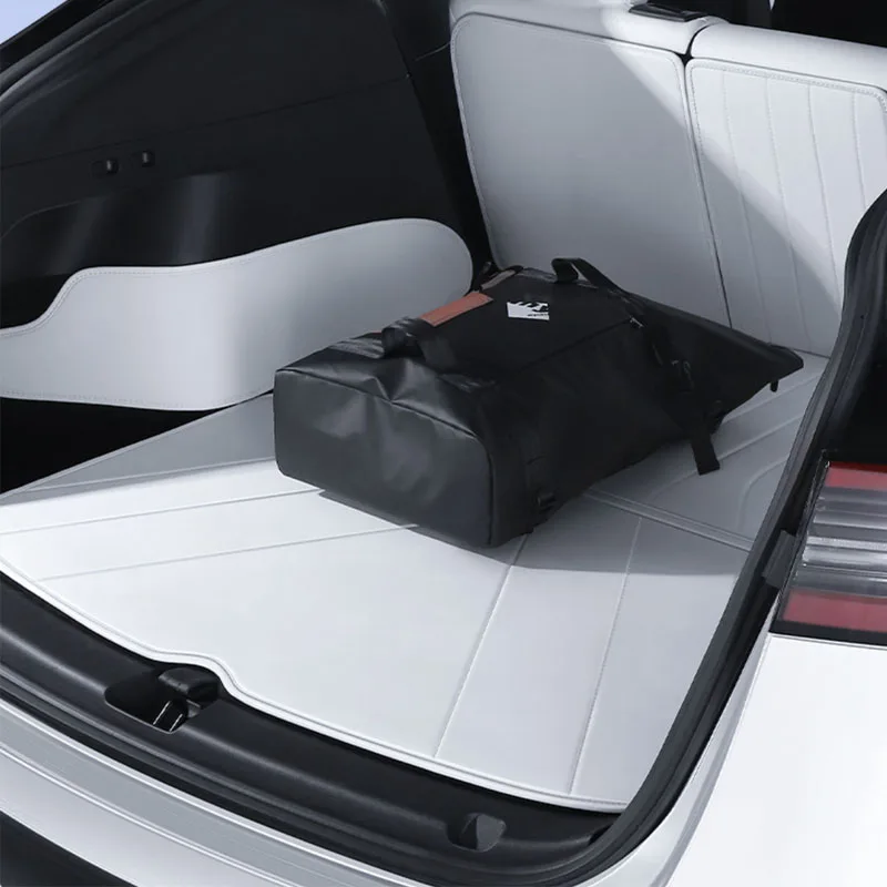 

Full-Coverage Trunk Mat for Tesla Model Y Nappa Leather Car Protection Accessory Waterproof and Non-Slip, Custom Fit for Vehice