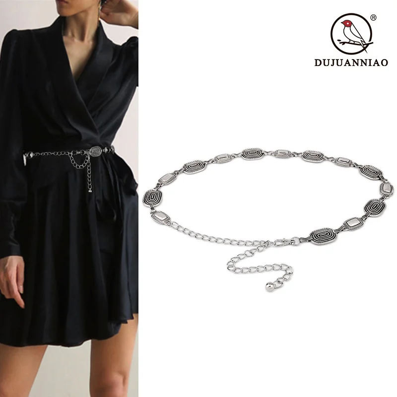 

Punk Metal Chain Women's Fine Decoration 100 Pairs Dress Belt
