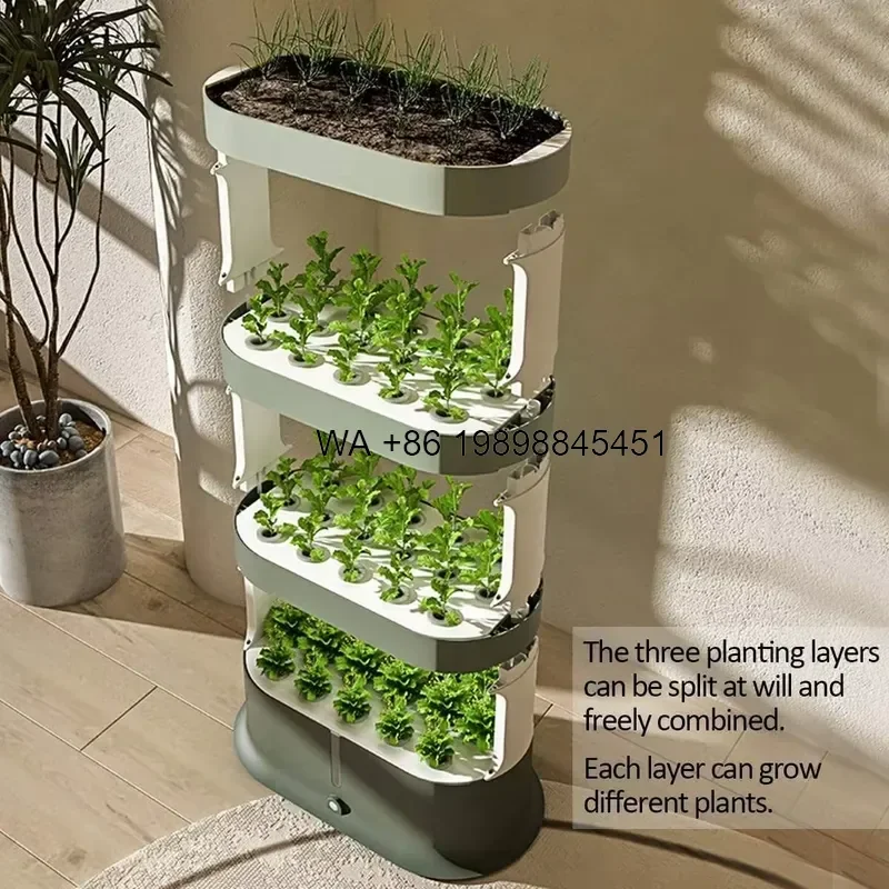 Wmwmnu for Farm Hydroponic Indoor Growth Tower Automatic System Vertical Garden Mini Aeroponic Home Intelligent Led Light