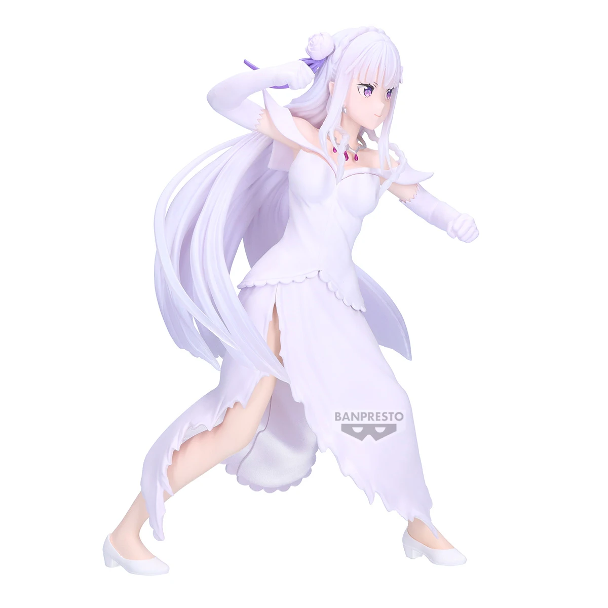 Original Banpresto Re:Life in a Different World from Zero Anime Emilia Action Figurine Toys PVC Model Collection Decoration view 4