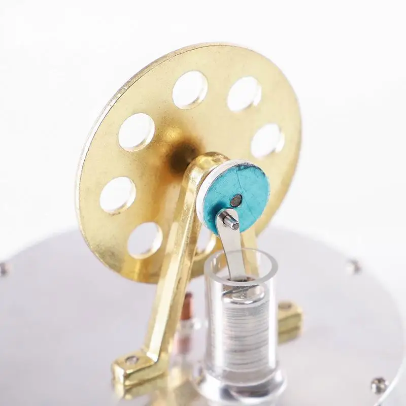 Modelo de motor Stirling, potencia de vapor de baja temperatura de Metal, adecuado para regalos, juguetes de experimentos científicos