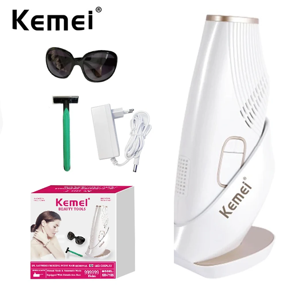 Laser Hair Removal Ice Cooling Painless IPL Laser Hair Remover Device Electrolysis Permanent Epilator on Face Body Depilation