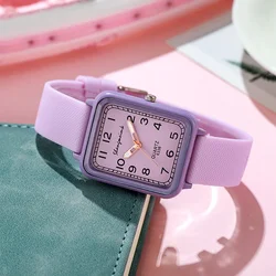 Reloj de cuarzo con correa de silicona para Hombre y mujer, pulsera de lujo, marca superior, a la moda