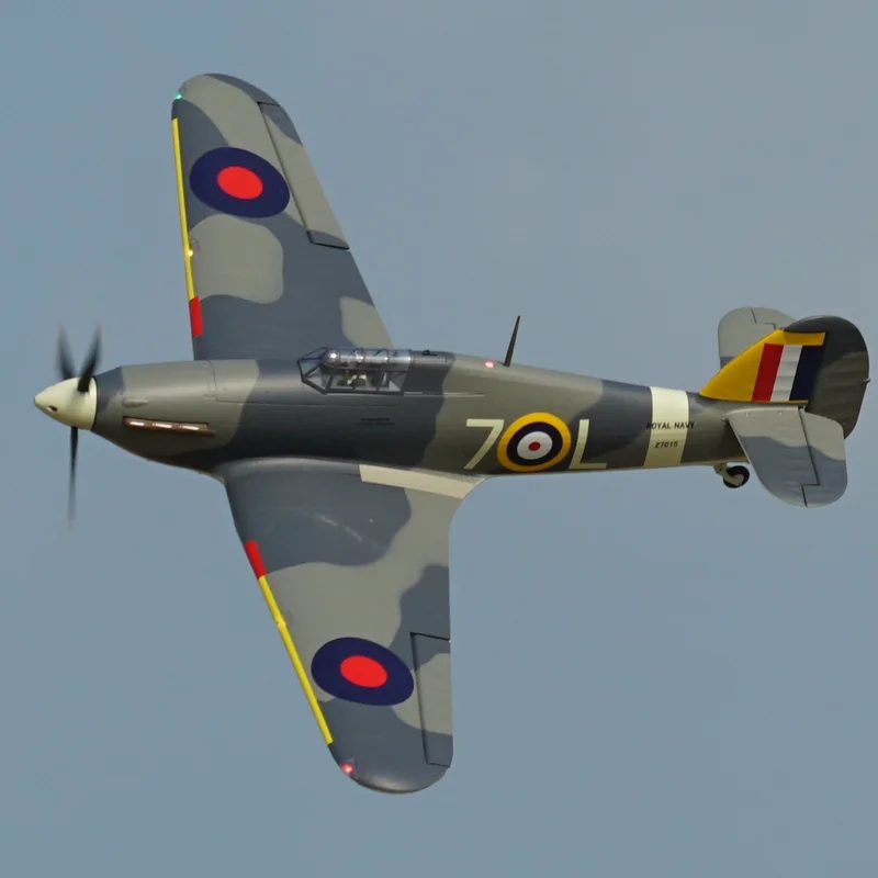 Xfly 1200mm Hurricane Rc Plane Assembled Fixed Wing Model 1.2m Propeller Hawker Hurricane Mk.1 Fighter