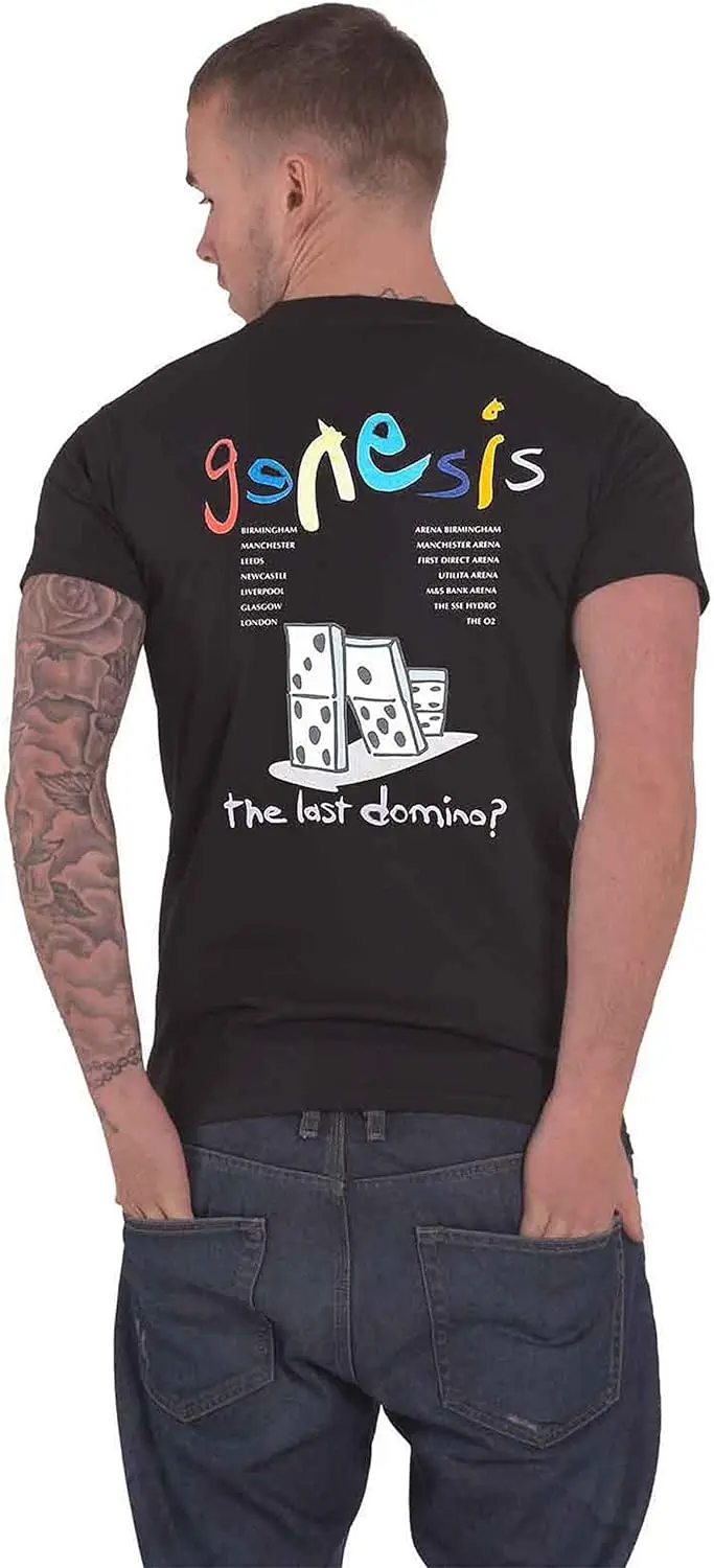 Genesis T Shirt The Last Domino? Tour Official Mens Black