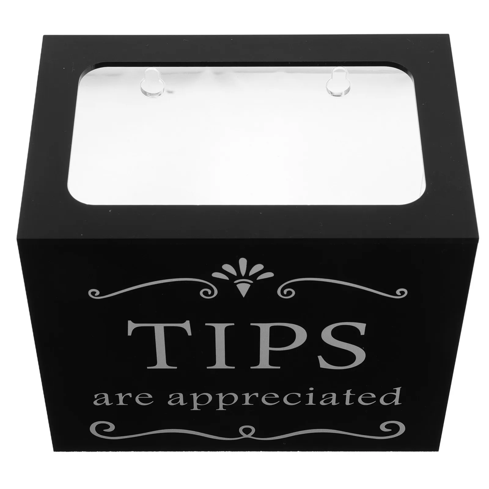 Clear Acrylic Tip Box for Bars Restaurants Musicians Drivers Tip Collection Money Storage Donation Bucket Raffle Bowl Suggestion