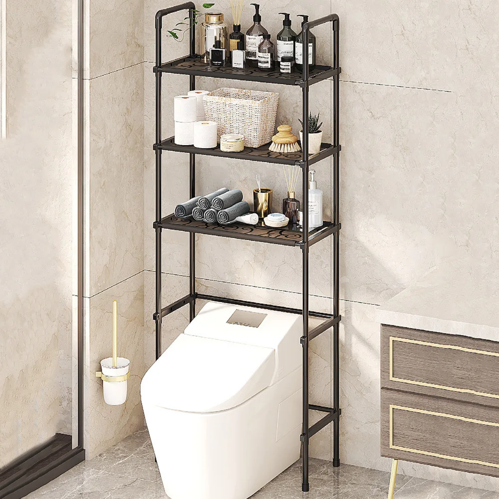 Over-The-Toilet Storage 3 Tier Bathroom Organizer Shelf, Freestanding Space Saver Over The Toilet Rack For Home Bathroom