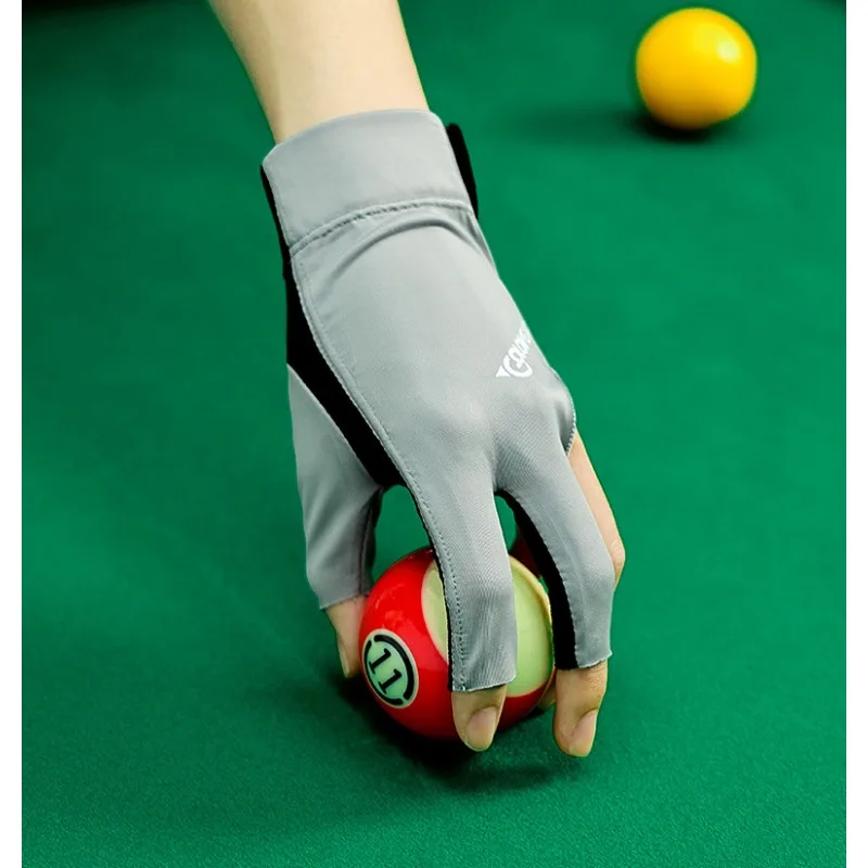 

1PC Left Hand Billiards Three Finger Half Glove Single Pack Non-Slip Wear Resistant Breathable Anti Friction Light And Thin Soft