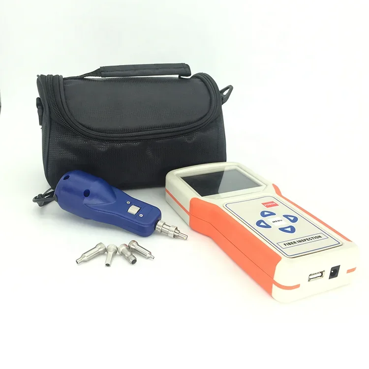 Power Consumption 3W 200X Fiber Optic Connector Inspection Microsfiber Optic Connector Inspection Microscope