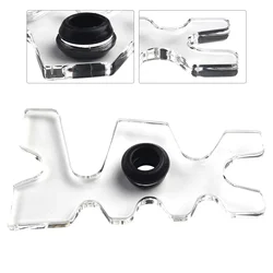 Acrylic Made Billiard Cue Head Holder Snooker Cue Rest Bridge Protection for Club Aids Perfect Shot Suitable for Most Pool Cues