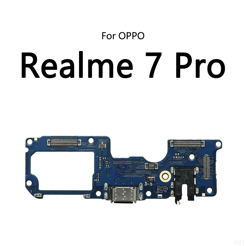 USB Charge Dock Port Socket Jack Connector Flex Cable For OPPO Realme 7 Pro 7i 8i 8 4G 5G 8S 9i Charging Board Module