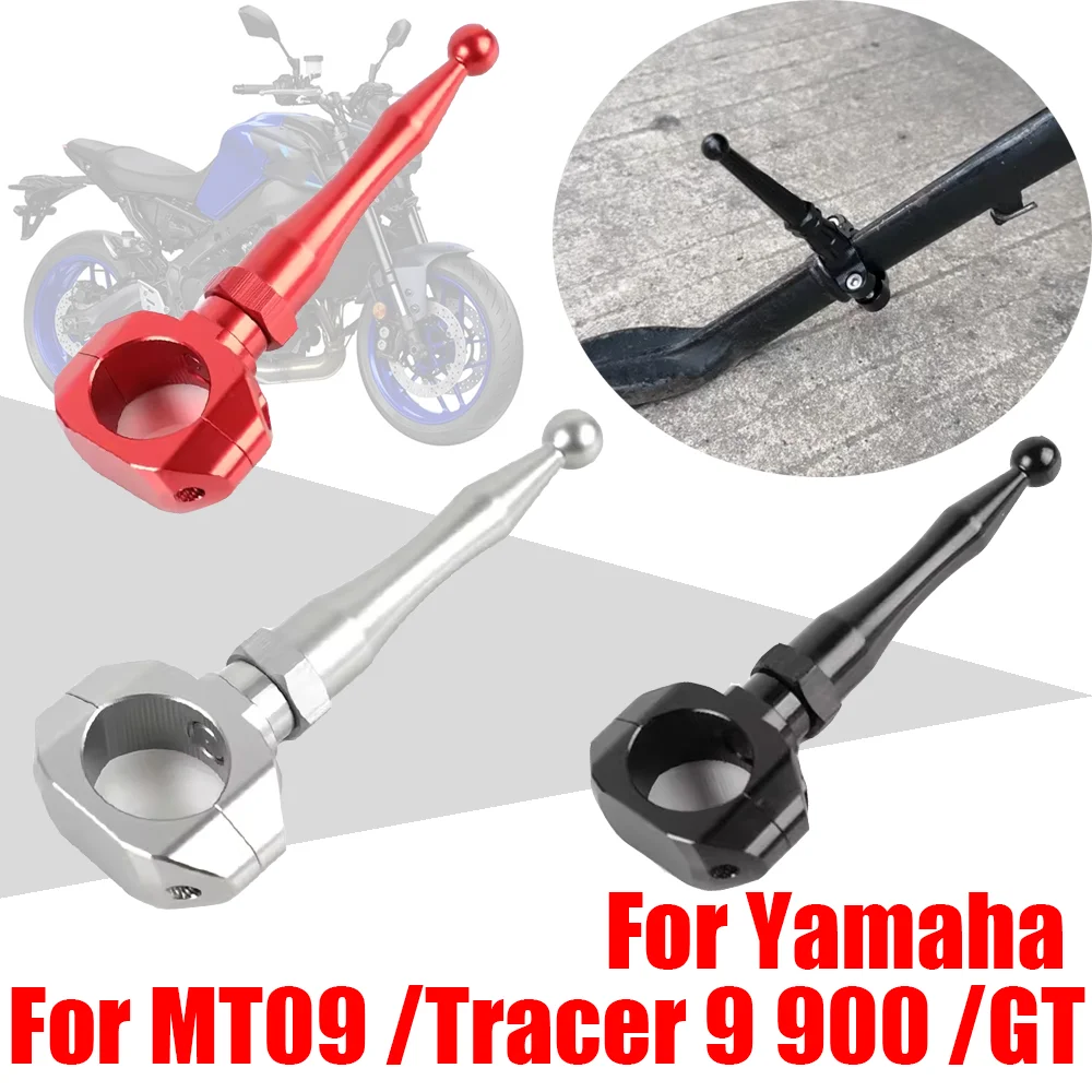 

For Yamaha MT09 MT-09 Tracer 9 900 GT 9GT 900GT Accessories Kickstand Side Stand Support Extension Anti-Kicking Assistant Assist