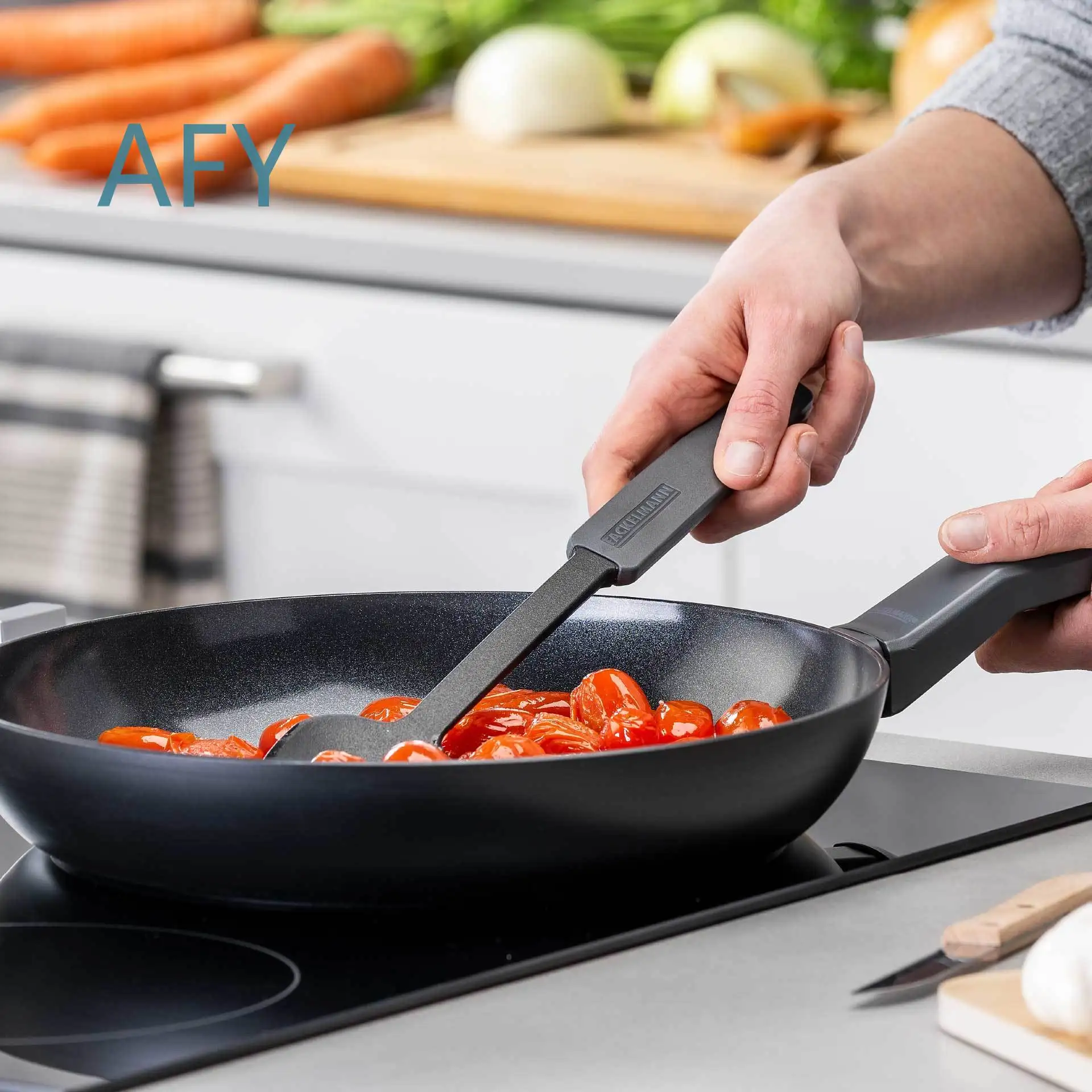 Fackelmann Statement Home Cooking Frying Pan for Ø 28 cm Honeycomb Non Stick Ceramic Coated Aluminum Fry Pan for Induction