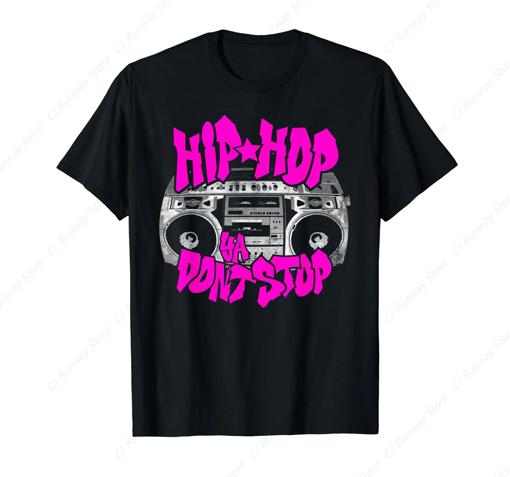 Hip Hop Ya Don't Stop, Old School 80s 90s Boombox Breakdance T-Shirt