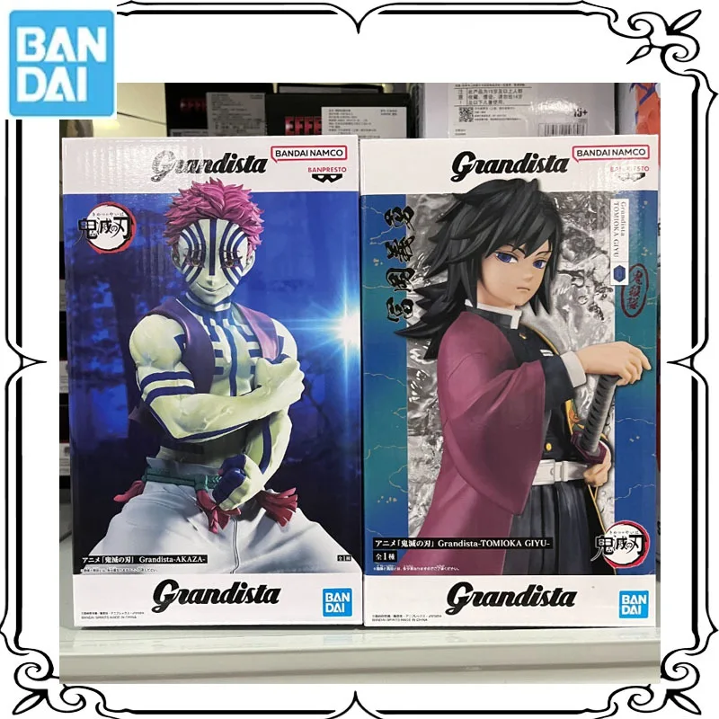 

Bandai Original Demon Slayer Grandista Kamado Tanjirou Akaza Tomioka Giyuu аниме фигурки героев игрушки для детей подарки