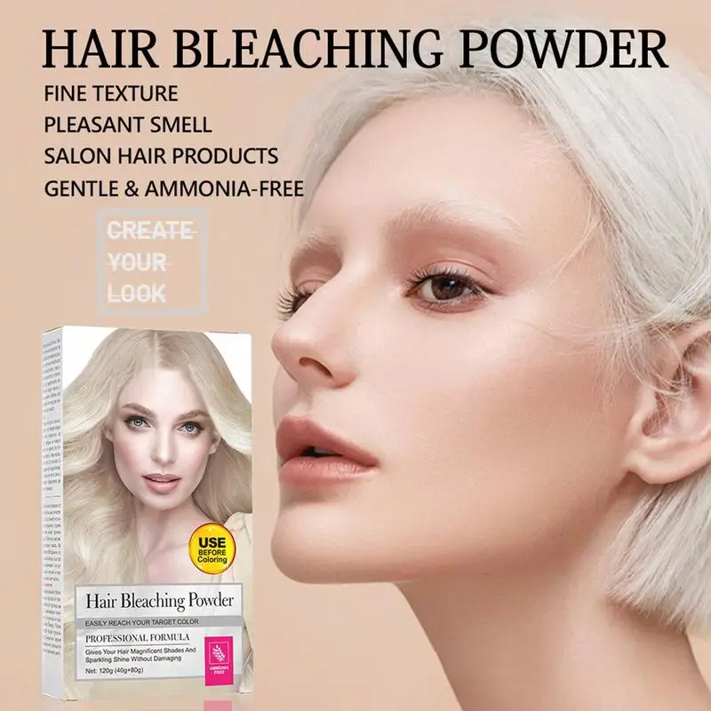 Hair Bleaching Powder Womens Hair Lightener Powder Professional Hair Lighter Bleaching Powder Lightening Bleach For Dark Brown