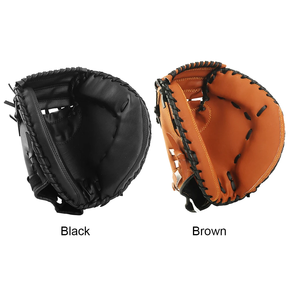 قفاز البيسبول المقاوم للاهتراء قفاز البيسبول الميداني البيسبول الماسك بولي Leather الجلود الماسك ميت لممارسة الشباب البالغين