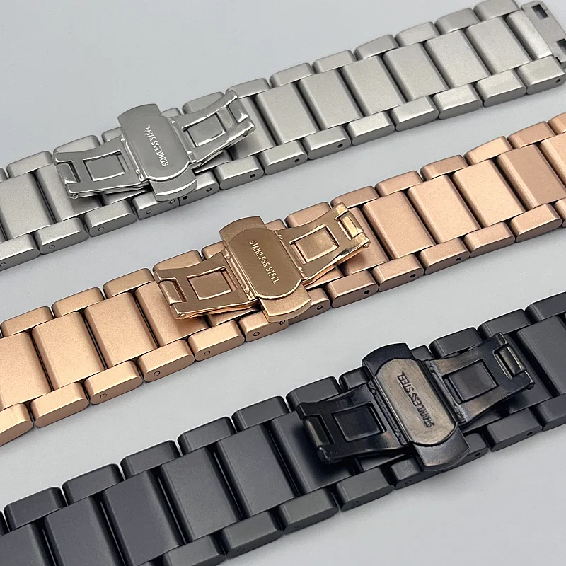 27*19mm  Stainless Steel Strap Silver for Hublot Watch Belt Bracelet Big Bang Classic Fusion Series Men Women Watchbands