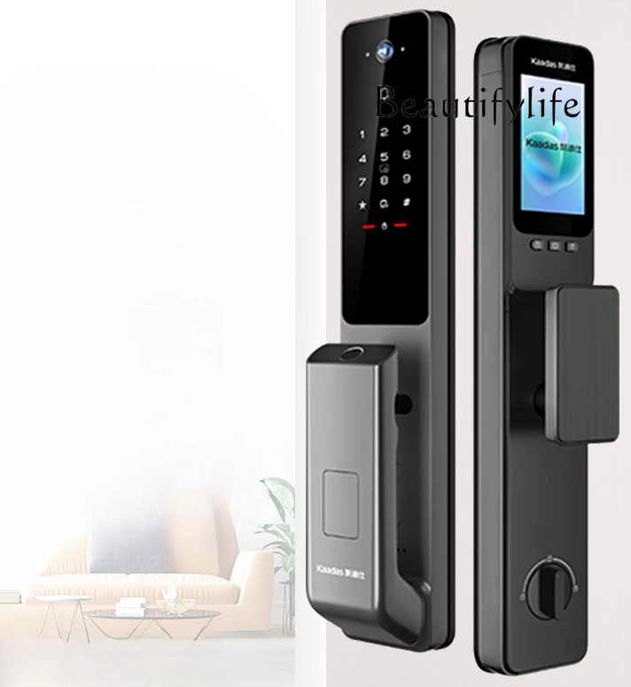 

Finger vein smart fingerprint lock monitoring indoor password lock high definition large screen smart door lock