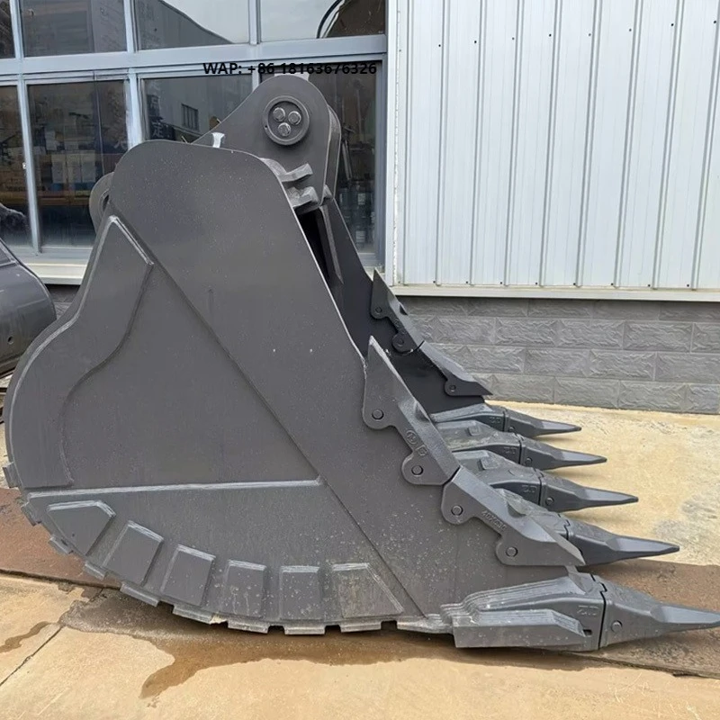 Manufactured Q690D Har-dox Heavy Duty Rock Bucket for Excavator Digging Bucket PC600 CAT360 DX600 SK600 ZX600