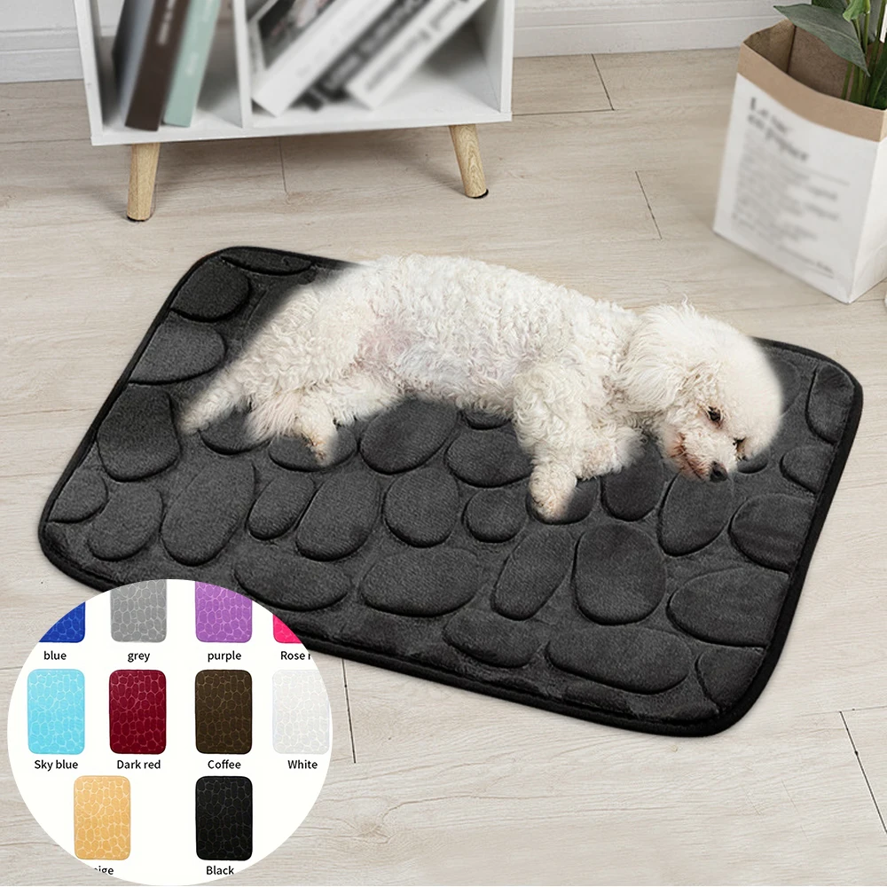 

flannel bathroom mat Mat Cobblestone Rugs Water Absorbent Machine Washable Bath Rugs Suitable for bathroom, kitchen