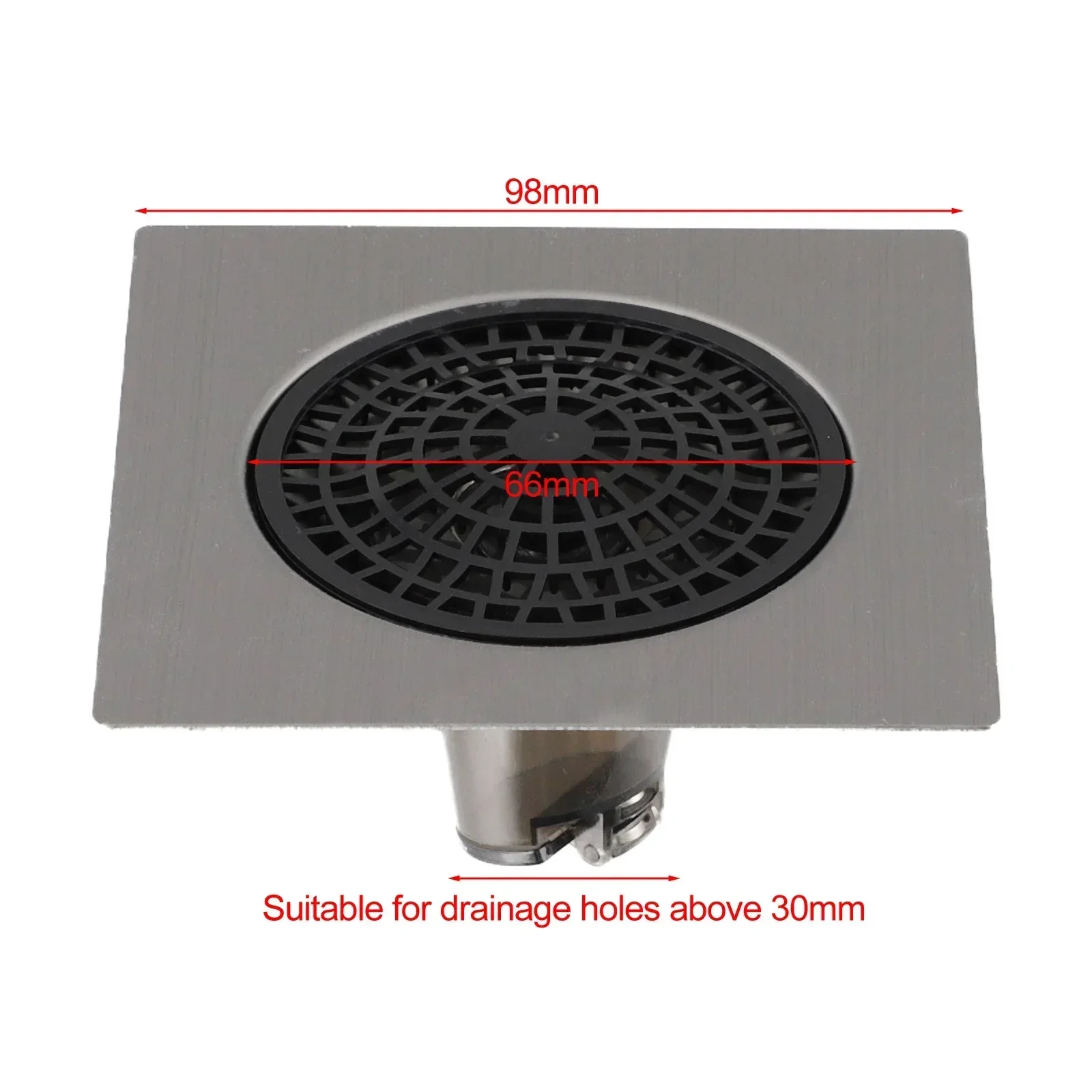 Colador de drenaje de suelo de baño, tapón de alcantarillado para fregadero de cocina de acero inoxidable 304, escurridor, recogedor de pelo, diámetro de alcantarillado de 24,8 Mm, 1 Uds.