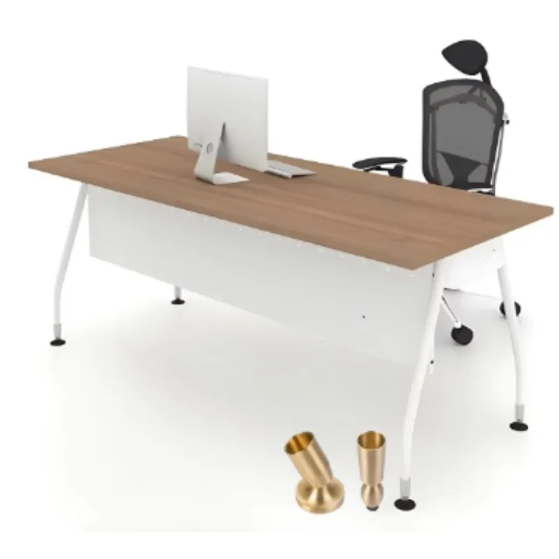 4 unidades de pés giratórios de latão copos ponta de manga para perna angular de mesa