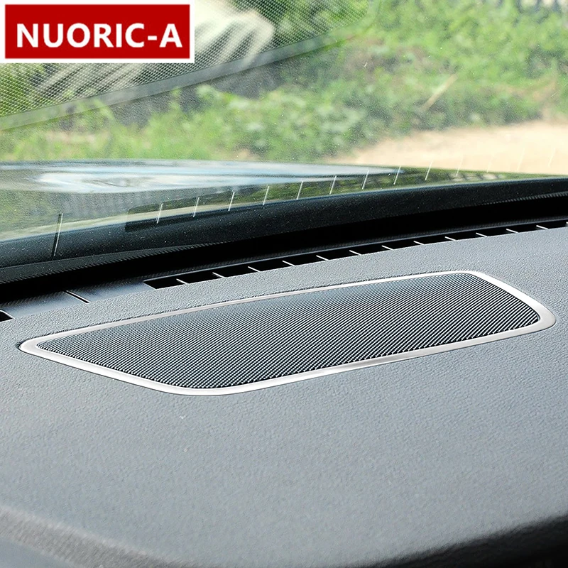 Stainless Steel Car Dashboard Speaker Frame Decorative Cover Trim For BMW X3 F25 2011-2017 X4 F26 2014-2017 Interior Accessories