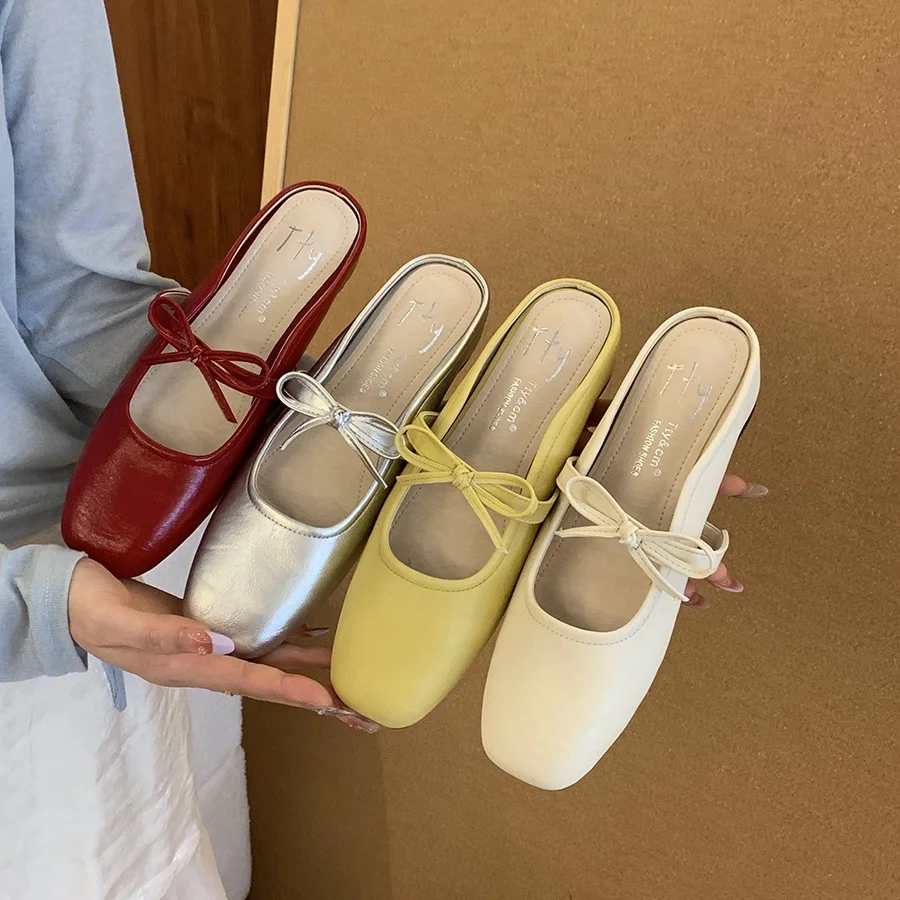 Bailamos Women Casual Flats Comfortable Soft Boat Shoes Loafers Ballerina Shallow Round Toe Ballet Flat Shoes Women Slip On Side