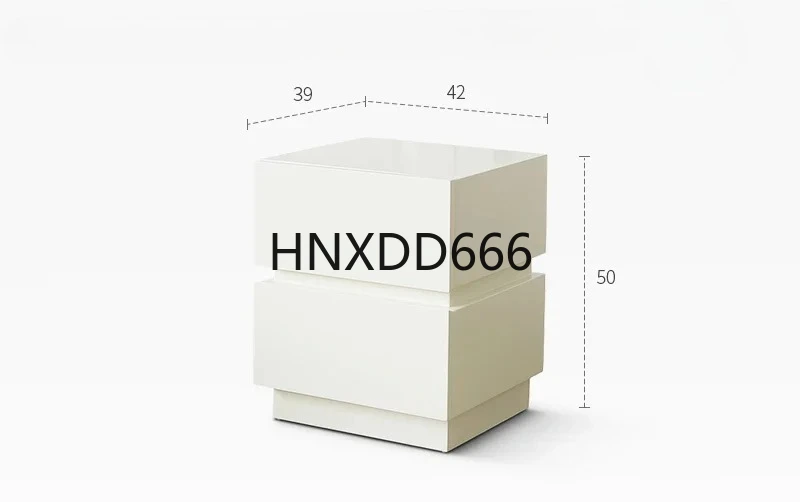 

Bedside Table Modern Minimalist Storage Cabinet Light French Cream Style Bedroom Bedside Cabinet