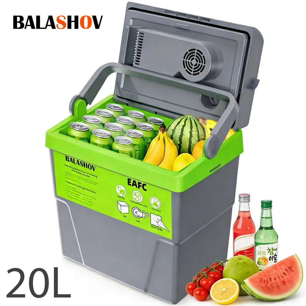Refrigeradores para Auto de 20L con Doble Alimentación 12V/220V, Mini Nevera Portátil para Hogar, Maquillaje, Viajes y Uso en Auto, Refrigerador para Exteriores