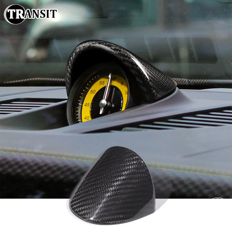 

For Porsche 911 992 2019-2024 Real Carbon Fiber Car Dashboard Gauge Pod Clock Trim Cover Car Interior Accessories