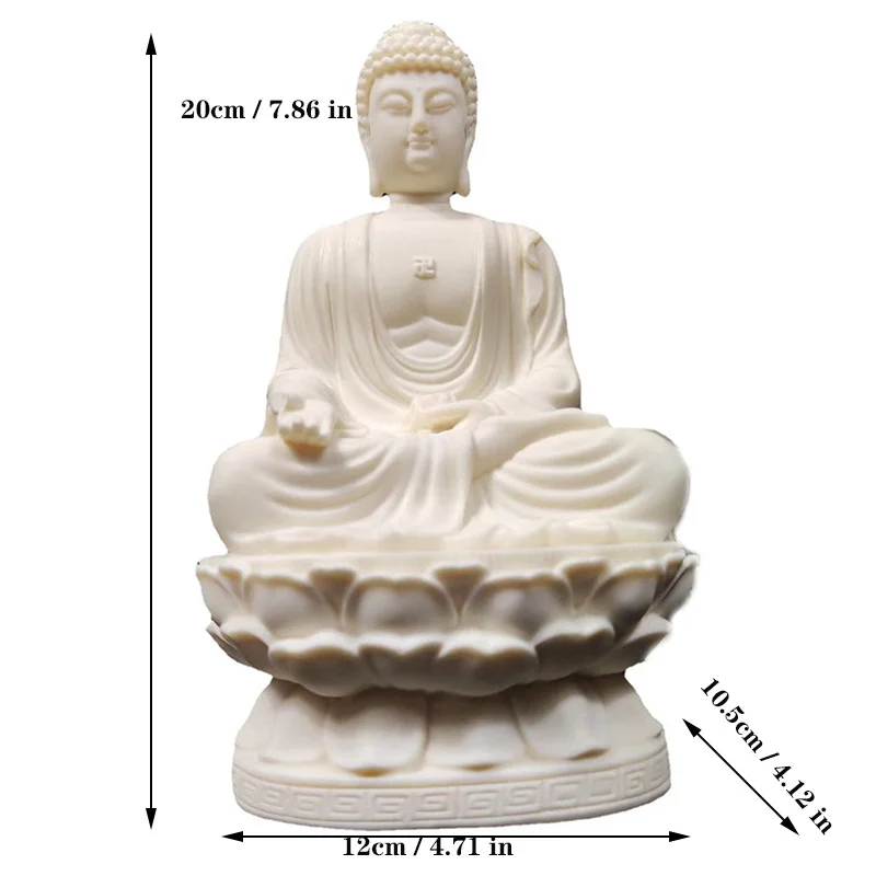 Sakyamuni Buddha Figure Statue Resin Art Sculpture Chinese Buddha Statues Luxury Home Room Office Feng Shui Statue Free delivery