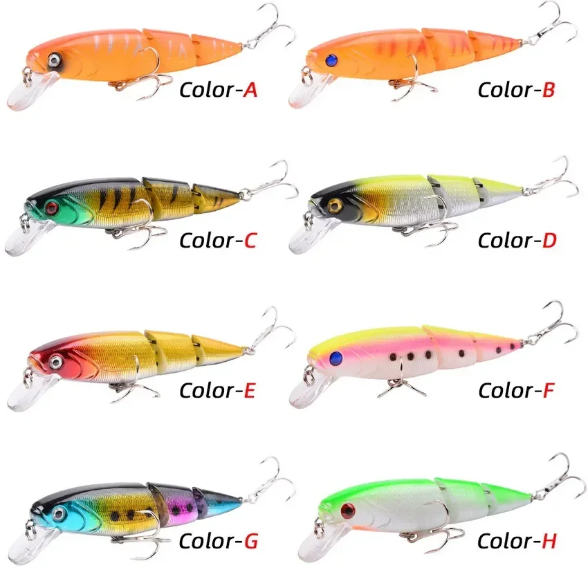 1PCS Wobblers Fishing Lure Multi-section Hard Bait110mm 15g Artificial Bait Minnow Lure Crankbait Perch Carp Fishing Tackle Lure