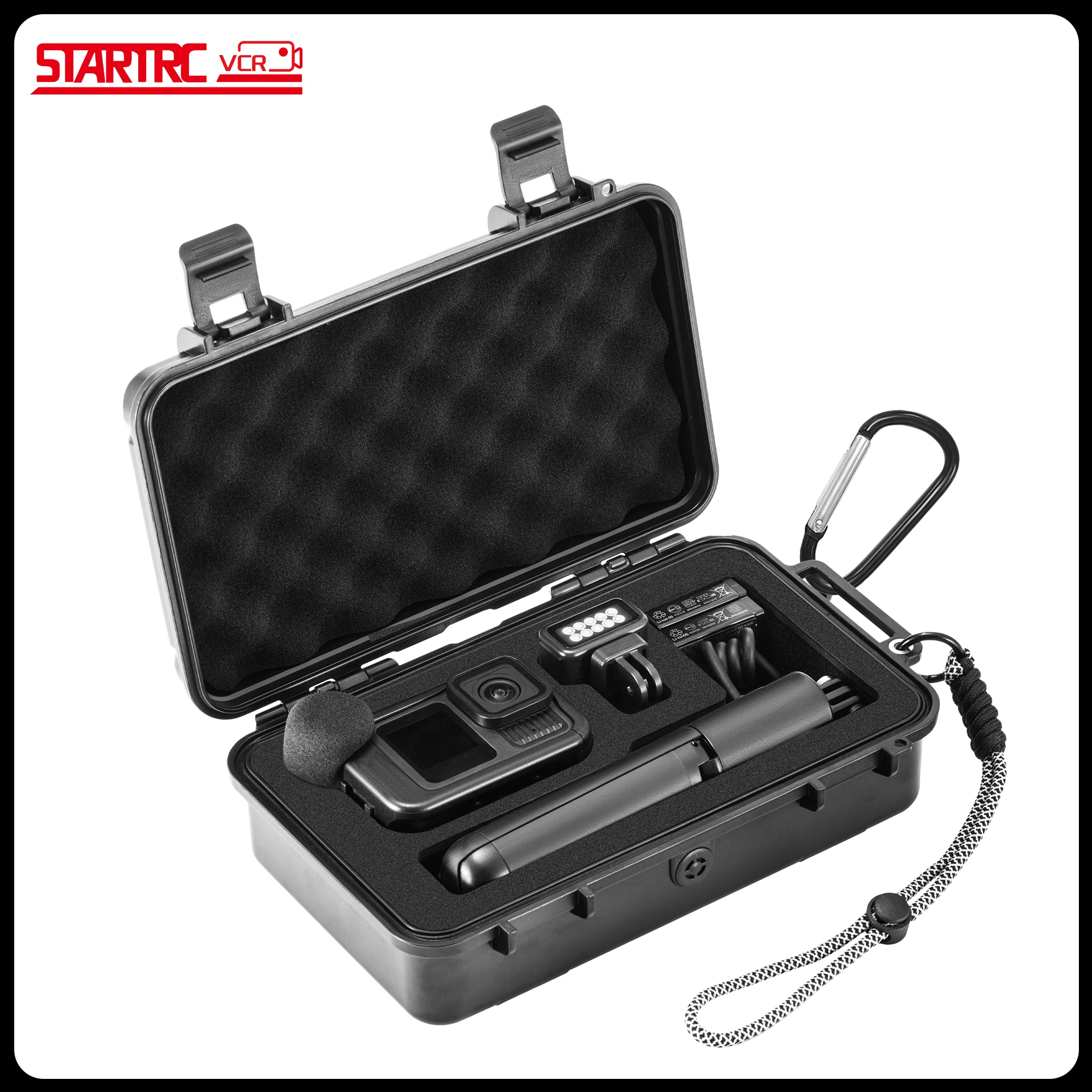 

Жесткий чехол для Gopro Hero 13/12/11/10/9 Media Mod/Volta/Light Mod, водонепроницаемый органайзер, дорожный чехол для хранения, чехол для dji osmo action 6