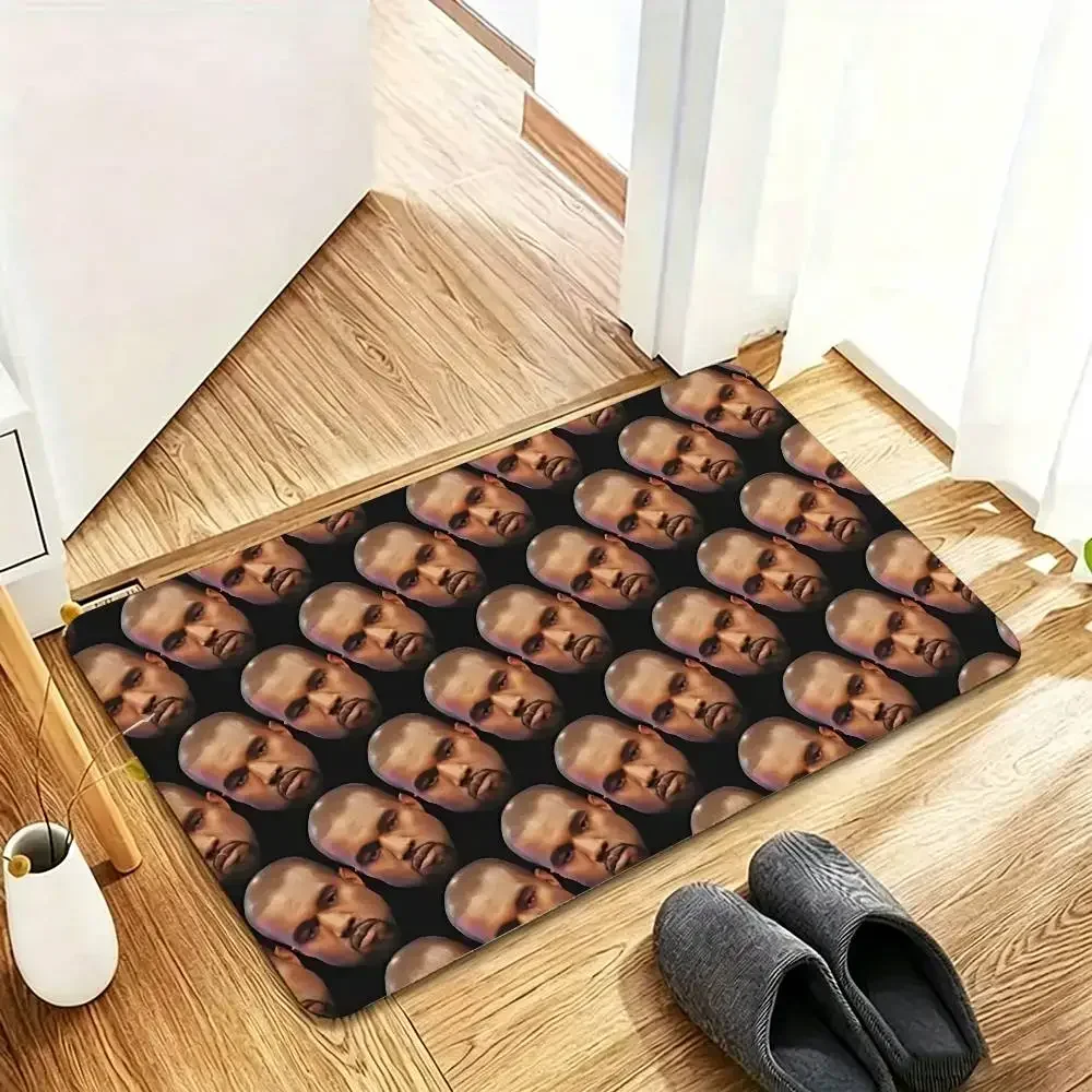 V-Funny Kanye West Meme Floor Mat Durable Carpet Rug For Footpad Mats Style Soft Bedroom Floor House Laundry Room Mat