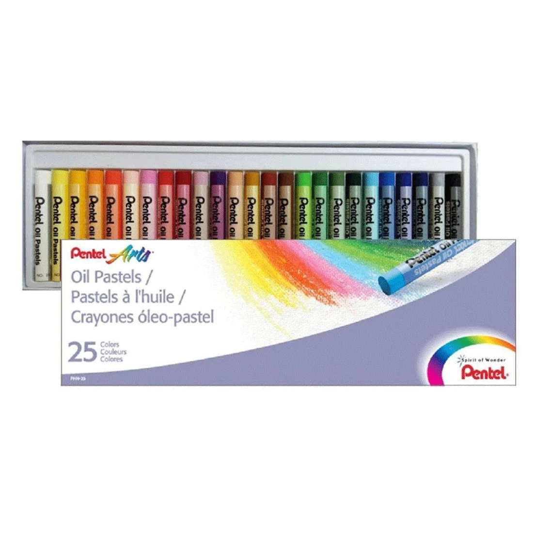 Oilous Oil 25 Colors Pentel Pastel Chalk