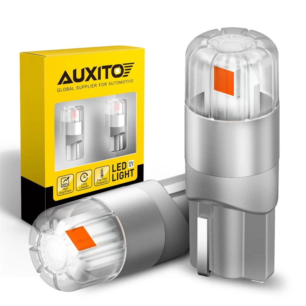 AUXITO-bombilla LED Super brillante Canbus para Hyundai Accent Tucson, Santa Fe, Honda Civic, Mazda, Kia, luz Interior de coche, 2 uds., T10 W5W