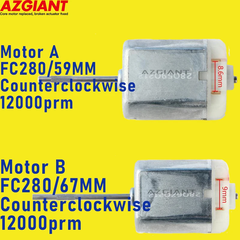 

Azgiant Factory direct sales 12V DC Mini Motor FC280 counterclockwise For Auto Replacement Parts OEM DIY Power Toys