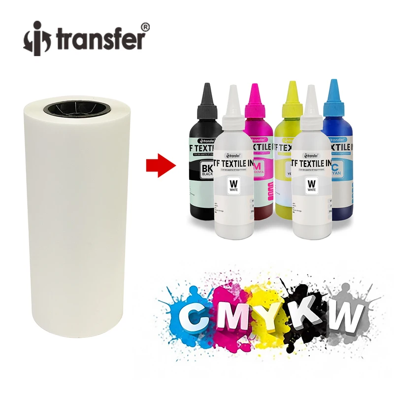 No Oil Return New DTF Roll PET Film 30cmx100m Direct Transfer Printing Paper DTF Printer Heat Transfer PET Film