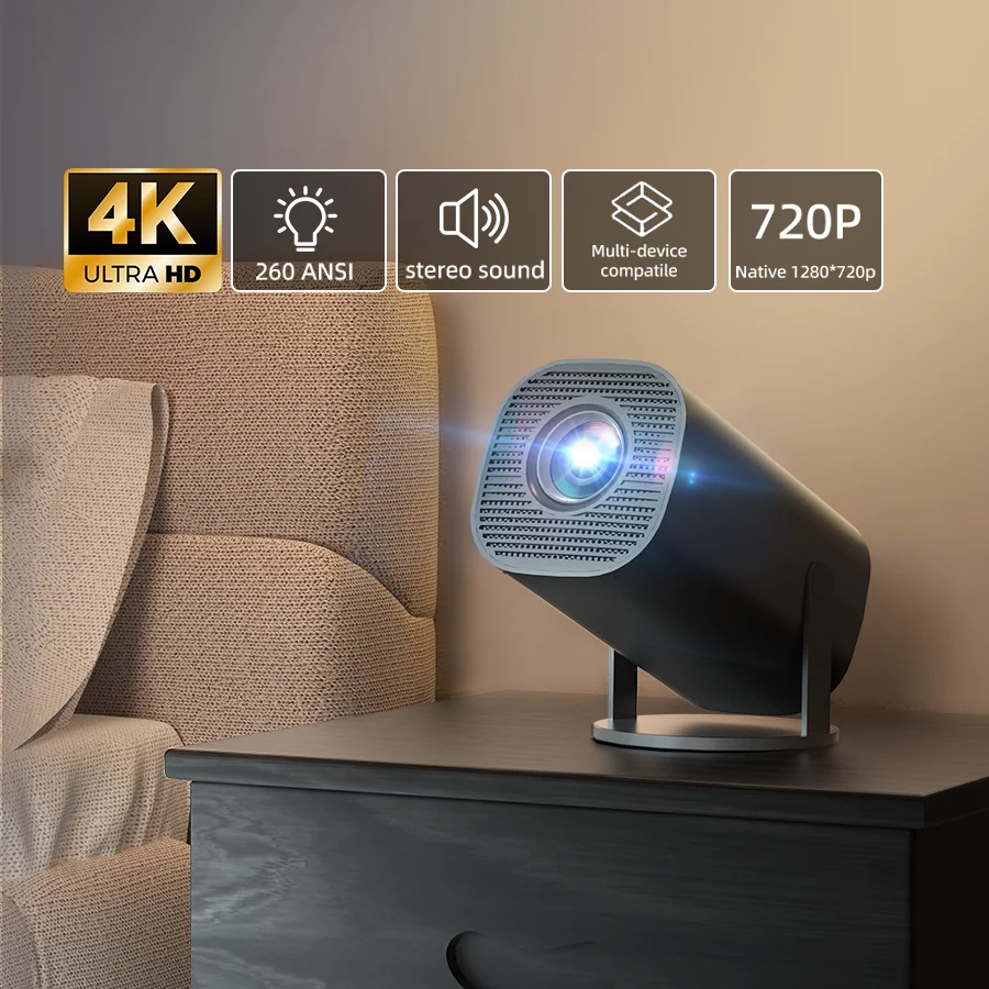 P30 portable new home 4K projector ,5G Wifi, Immersive home theater, suitable for home/outdoor/office, compatible USB/HDMI/AV