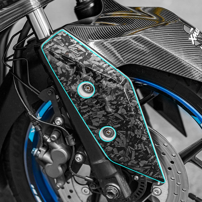 لياماها XMAX300 2022 نمط 5D مطبوعة مزورة ألياف الكربون الحصرية R & D واقية ملصق الدراجة الملحقات #5