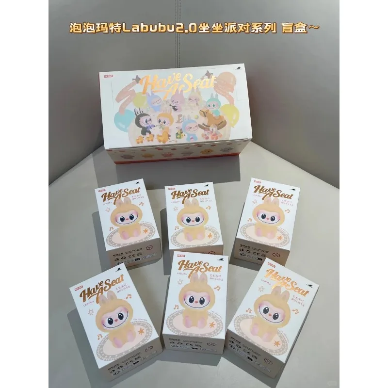 

stock LABUBU vol2 xmas Sitting party series ‌Rubber pendant Blind box Limited Edition Collectible ‌Trendy figurine Surprise Gift