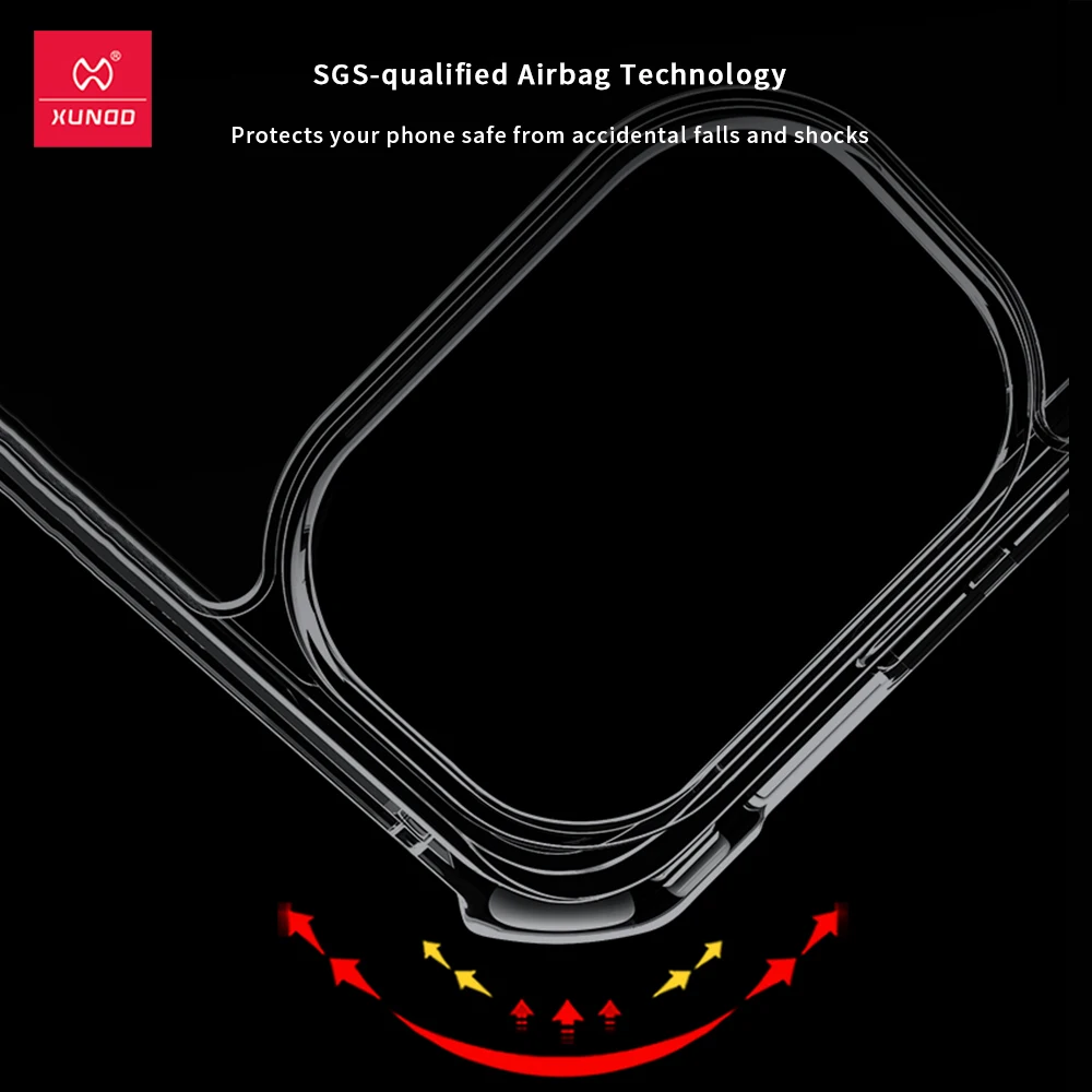 Xundd for OnePlus 15R ACE 6 ACE 6T Case,Airbag Shockproof Back Transparent Phone Cover with Camera Protection,Acrylic+TPU Hybrid