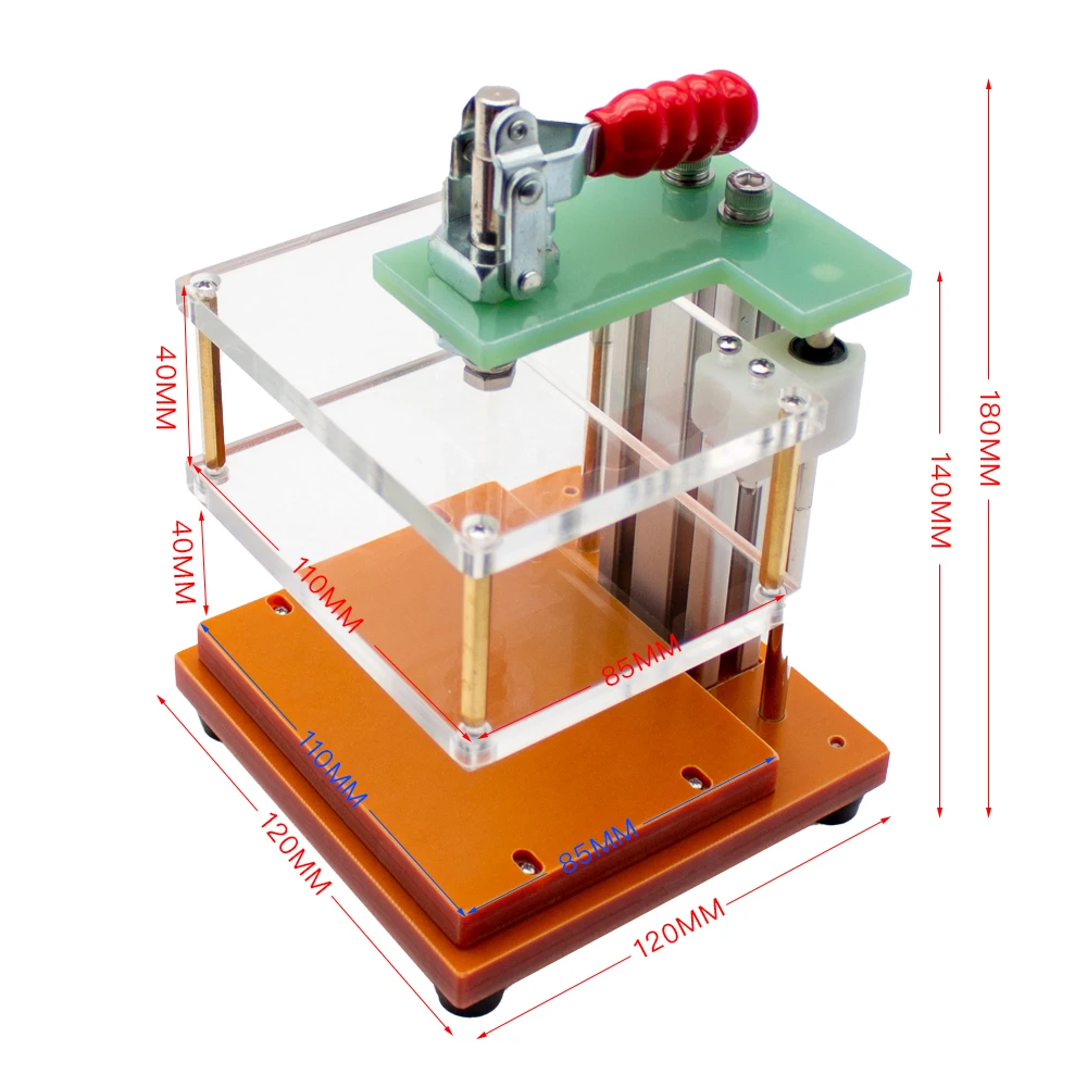 PCBA Test Fixture Universal Test กรอบ PCB การทดสอบ Jig Bakelite Fixture Test Rack พิมพ์ Circuit Board Test Fixture จังหวะ20มม.