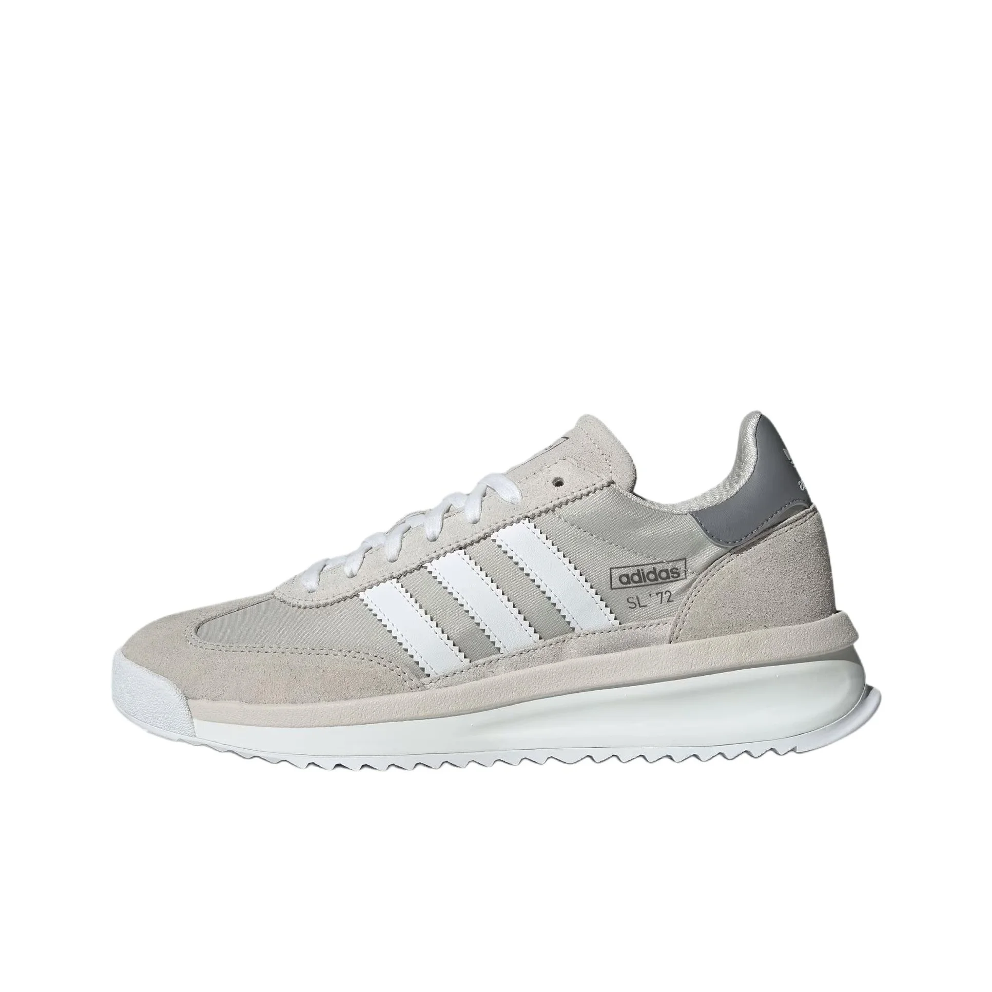 Adidas Originals SL 72 RTN Textile, Leather Abrasion Resistant Low top Casual Shoes Unisex Light Gray JR8765