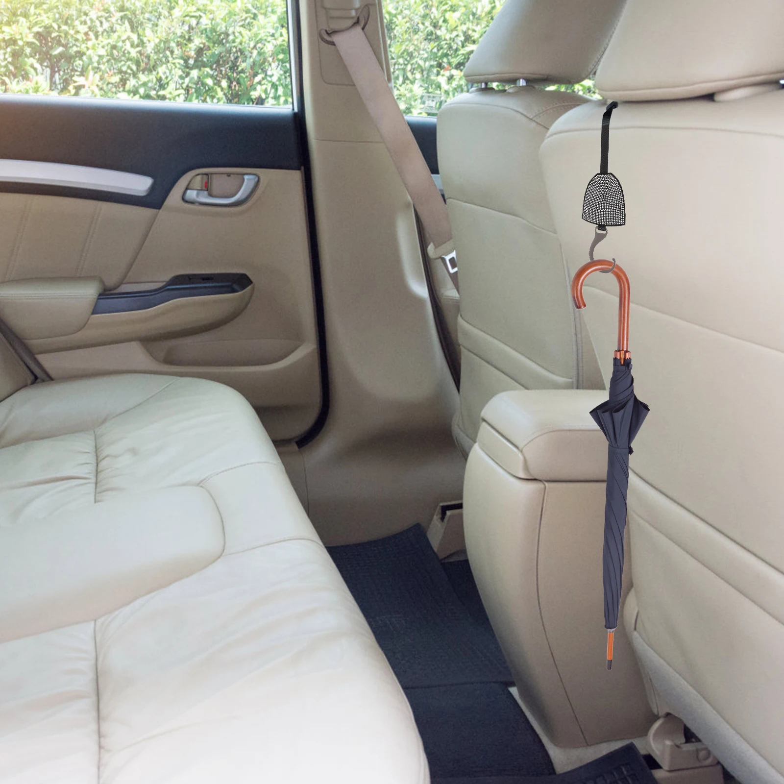 حجر الراين مقعد السيارة هوك مرنة التخزين المنظم السنانير للسيارات الفولاذ المقاوم للصدأ الماس الزخرفية المخفية الحفر المقعد الخلفي