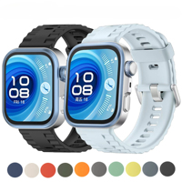 Silicone Band for Huawei Watch Fit 4 Pro Waterproof Strap with Marine Pattern Silicone